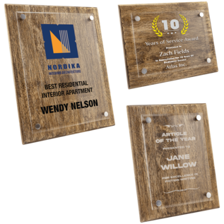 Barnwood Floating Plaque