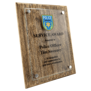 Barnwood Floating Plaque