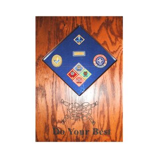 Morgan House Cub Scout Shadow Box Keepsake | Cub Scout Achievement Display Case | Scouting Patch & Award Shadowbox Gift