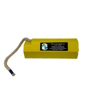 Flightline Wheel Chock Display – Personalized Aviation Gift