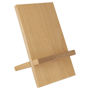 4.5" x 8" Red Alder Cell Phone & Tablet Easel – Personalized Wooden Desk Stand