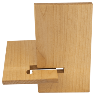 4.5" x 8" Red Alder Cell Phone & Tablet Easel – Personalized Wooden Desk Stand