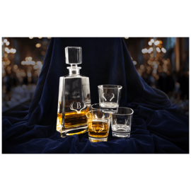 750 mL Decanter Set with 12" Decanter & 4 Glasses – Personalized Gift Set