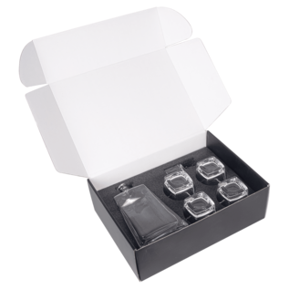 750 mL Decanter Set with 12" Decanter & 4 Glasses – Personalized Gift Set