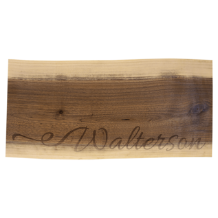 Black Walnut Cutting & Charcuterie Board – Engraved Personalized Serving Board