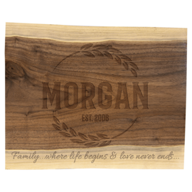 Black Walnut Cutting and Charcuterie Board