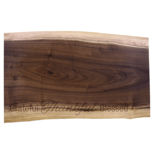Black Walnut Cutting & Charcuterie Board – Engraved Personalized Serving Board