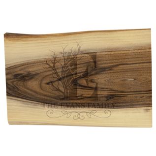 Black Walnut Cutting & Charcuterie Board – Engraved Personalized Serving Board