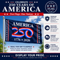 America 250 Flag – Patriotic Commemorative Flag for America’s Semiquincentennial
