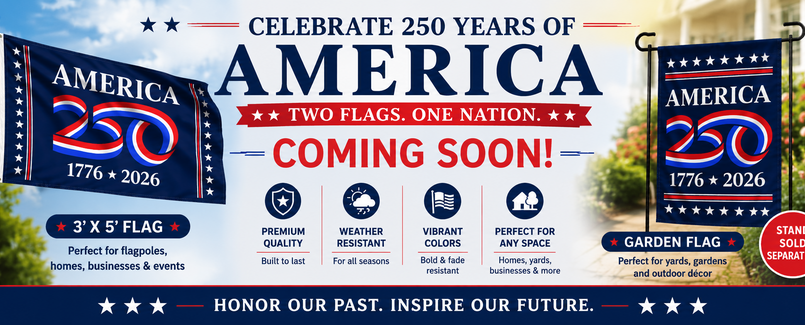 America 250 Flags