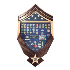 Morgan House Air Force Logo Box with Chevron Stripes