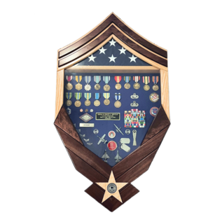 Morgan House Air Force Logo Box with Chevron Stripes