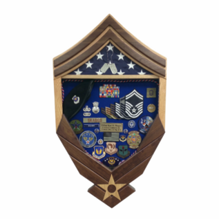 Morgan House Air Force Logo Box with Chevron Stripes