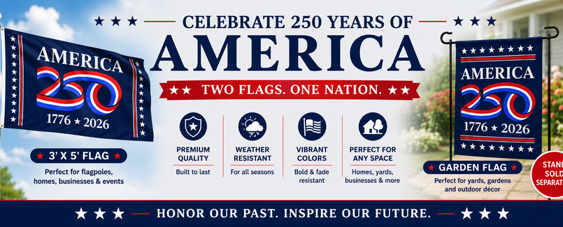America 250 Flags