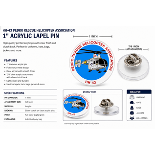 Pedro Commemorative Lapel Pin - 1"