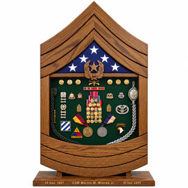 Morgan House US Army SGM or CSM Shadow Box