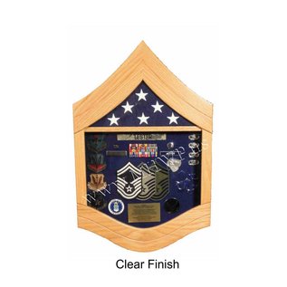 Morgan House Air Force SMSgt Shadow Box