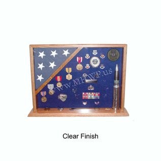 Morgan House MSB-01 Shadow Box with flag in corner