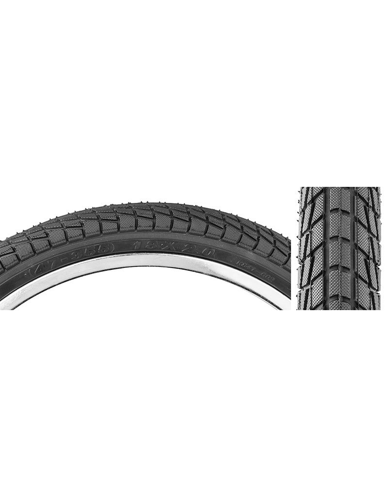 TIRE 18X2.0 BLK SMOOTH