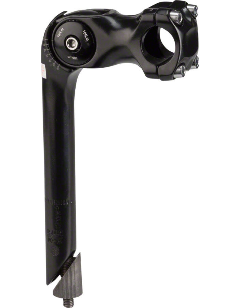 Kalloy STEM 25.4 QUILL ADJ 31.8 CLAMP BLK*