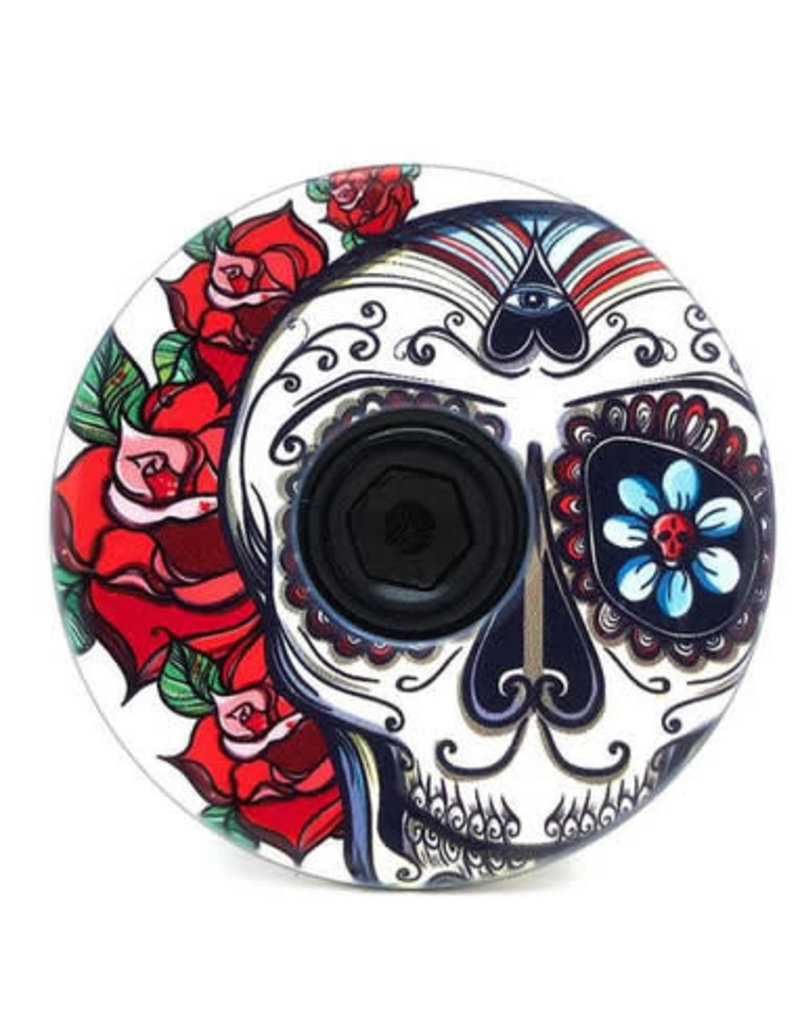 H-Skull Support pour casque Mexican Roses