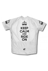 JERSEY MEN XL KEEP CALM AND RIDE WHITE
