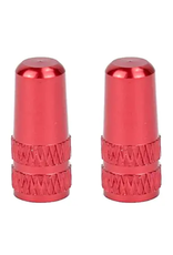 VALVE CAPS PV ALUM RED PAIR