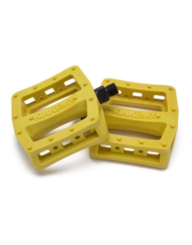 yellow bmx pedals