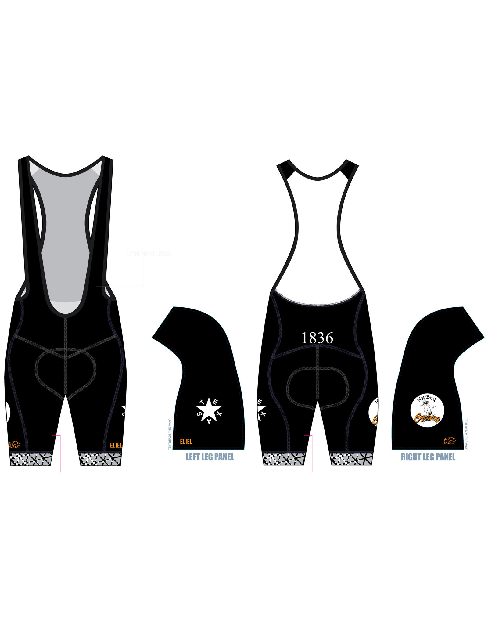 Eliel Kat-Bird Mens ELIEL Laguna Seca Bib