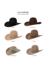 AMERICAN HAT CO AMR 20X 4 1/4 Grizzly Pecan LO