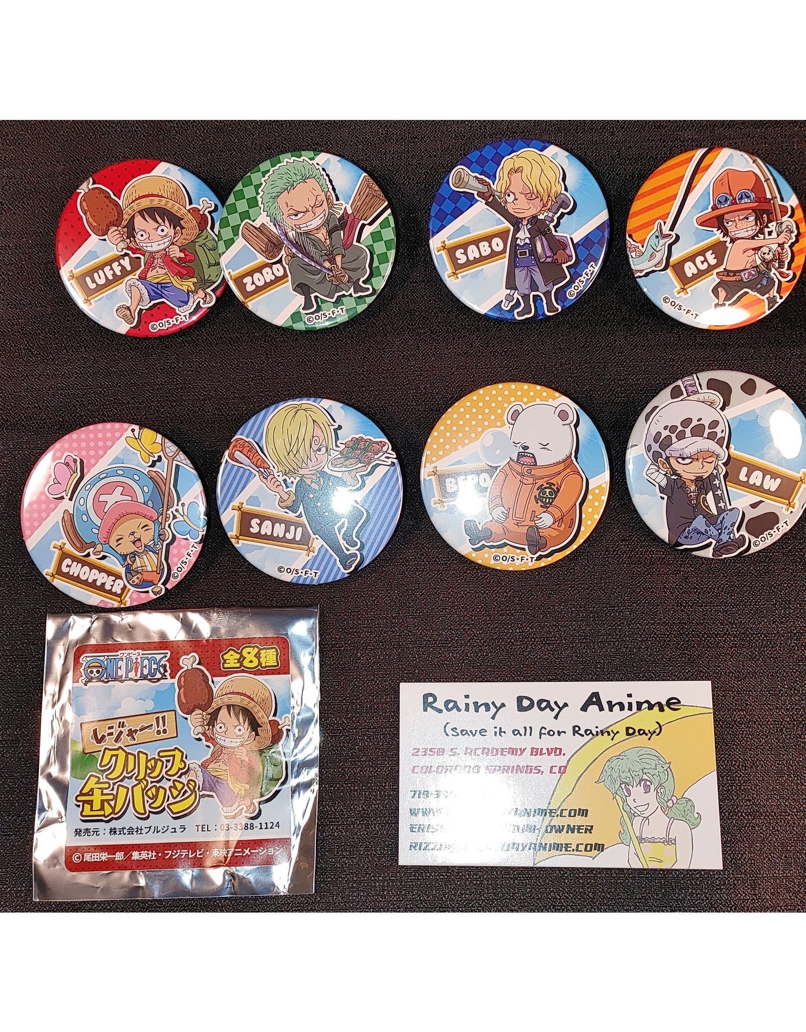 One Piece Leisure!! Clip Can Badge Set