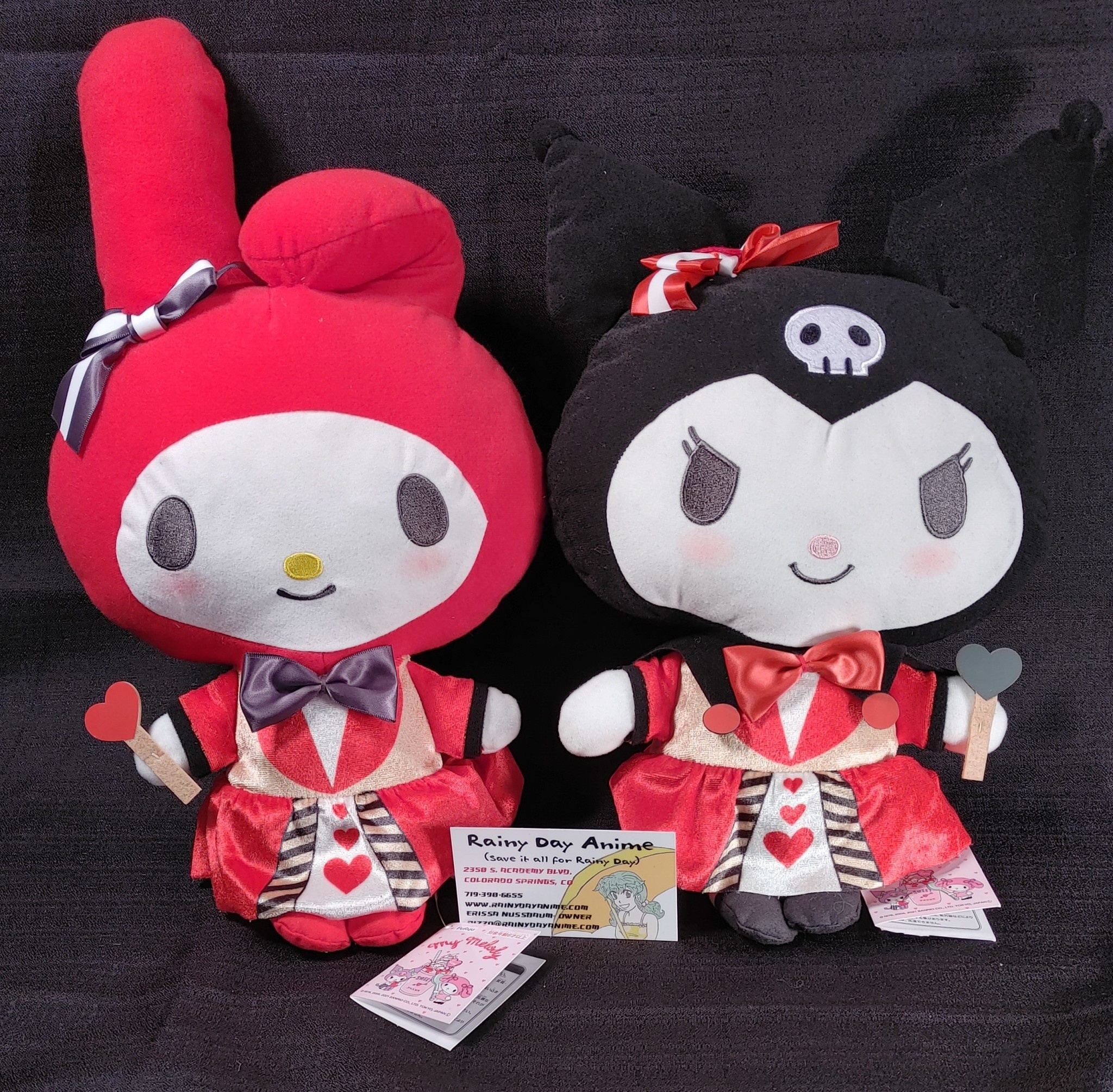 Sanrio My Melody/Kuromi Heart Fairy Plush Set Rainy Day Anime