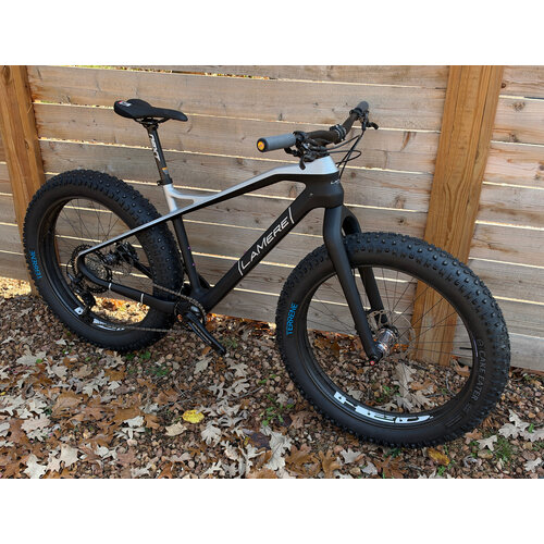 LaMere Cycles 2026 SuperFat Size L Carbon Fat Bike with Carbon HED 26" Wheels Onyx Hubs LaMere Cycles 2026 SuperFat Size L Carbon Fat Bike with Carbon HED 26" Wheels Onyx Hubs