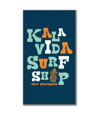 Kalavida Pineapples Beach Towel