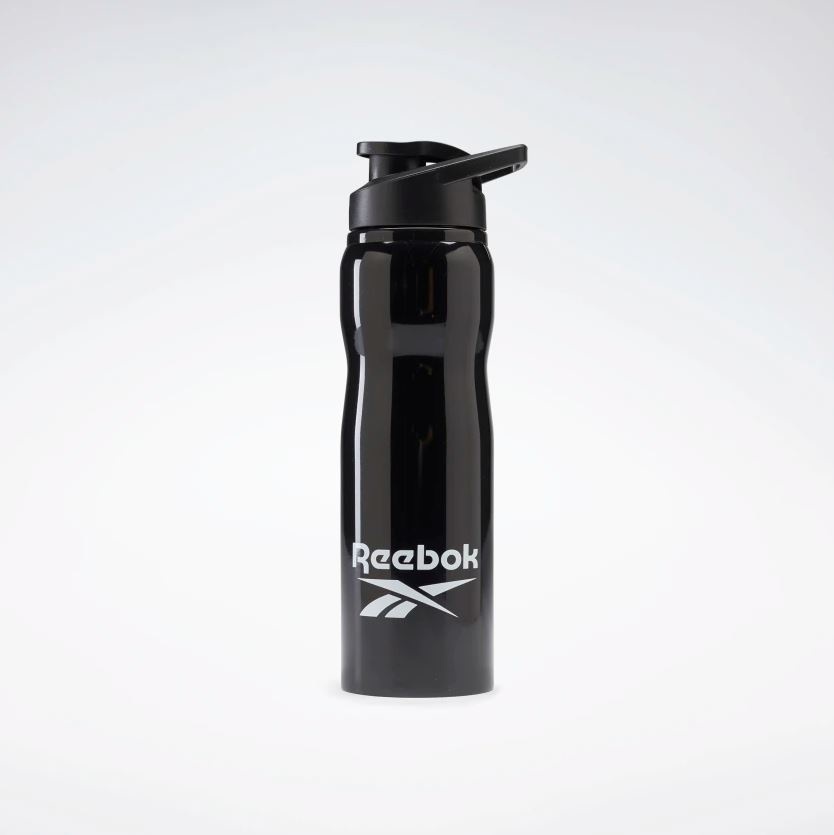 Reebok Aluminum Water Bottle with Carabiner, 750 mL