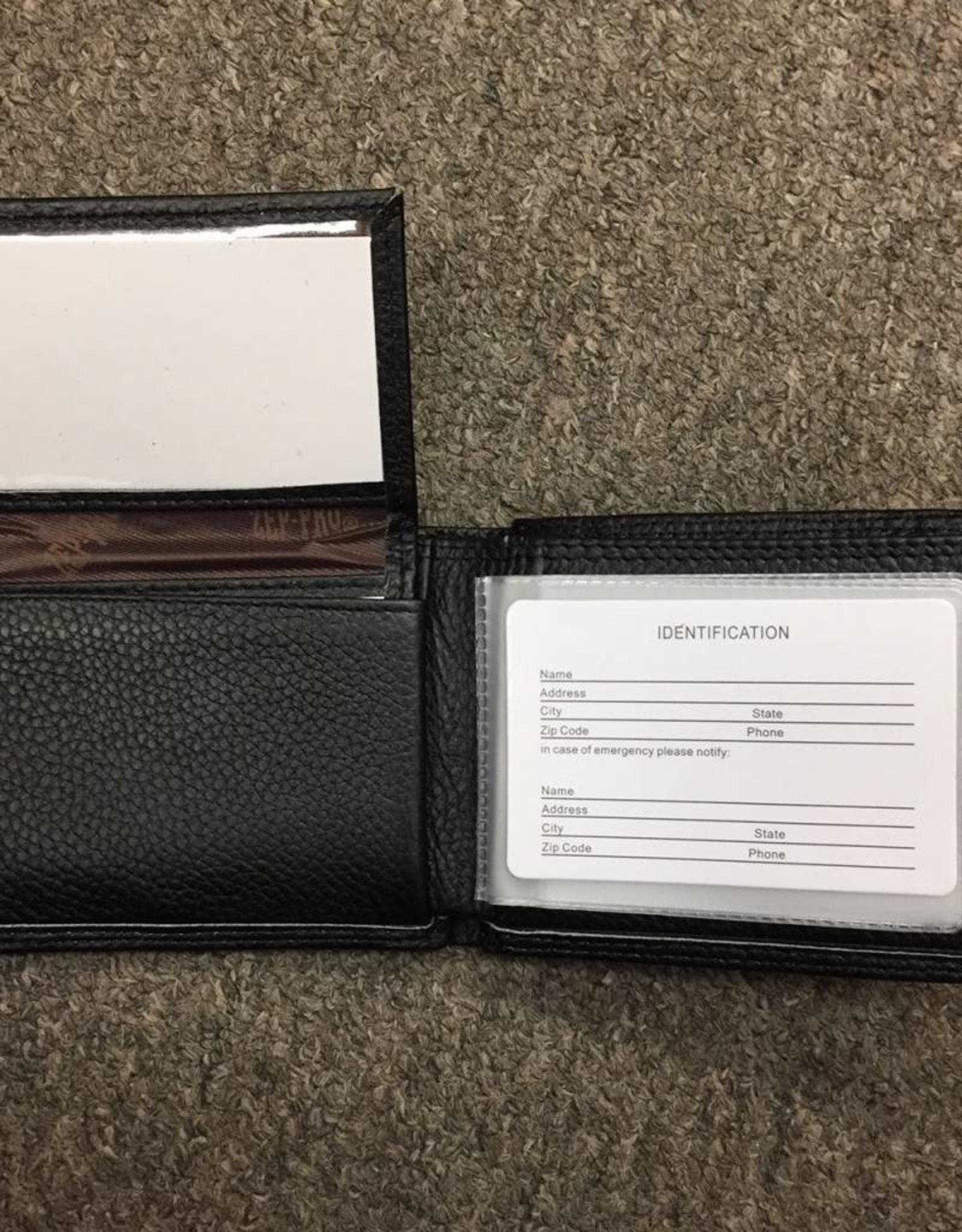 Zep-Pro Zep-Pro Black Pebble Bi-Fold Wallet
