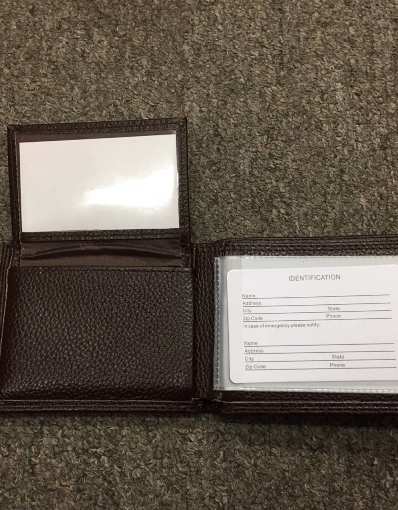 Zep-Pro Zep-Pro Brown Pebble Grain Bi-Fold Wallet