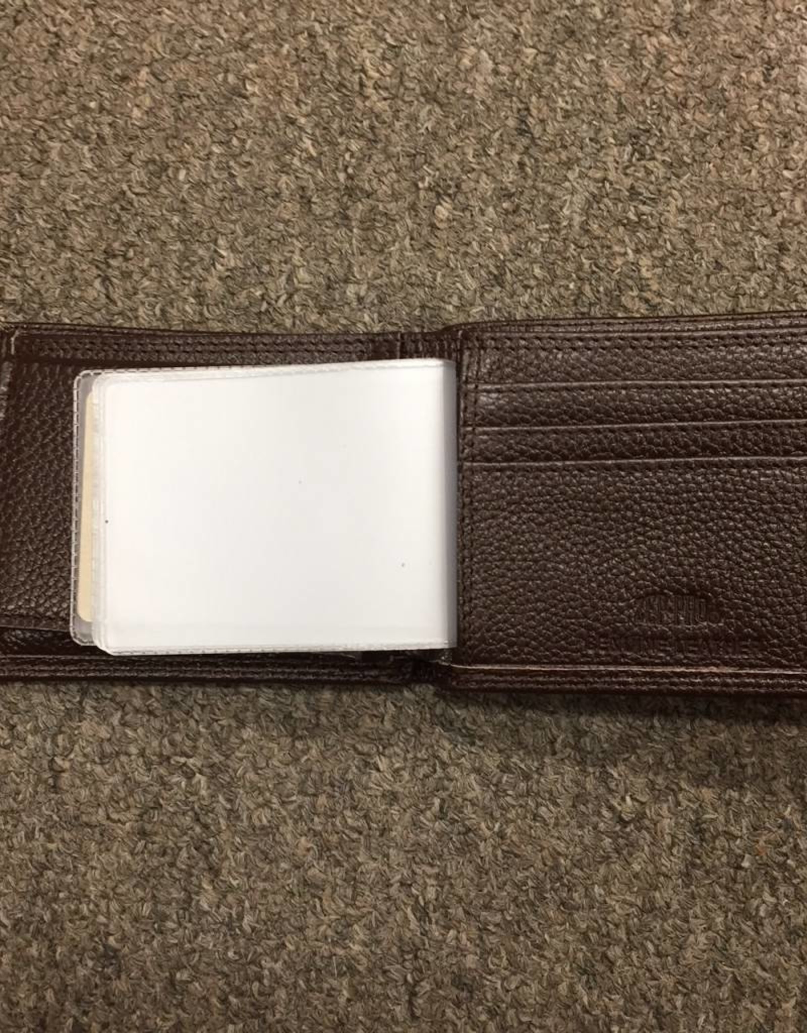 Zep-Pro Zep-Pro Brown Pebble Grain Bi-Fold Wallet