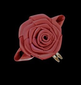 Divine Creations Dark Crimson Rose Hair Clip (closeout)