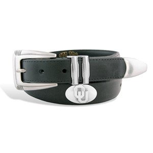 Men s OU Concho Belt Black Ranger Style by ZEP PRO