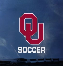Color Shock OU Soccer Auto Decal 3.8"x3.5"