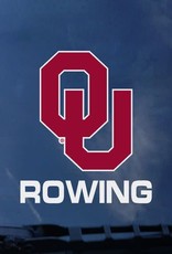 Color Shock OU Rowing Auto Decal 3.6"X5"