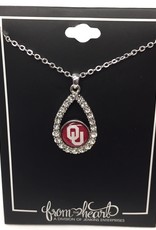 FTH FTH OU Crystal Tear Drop Necklace