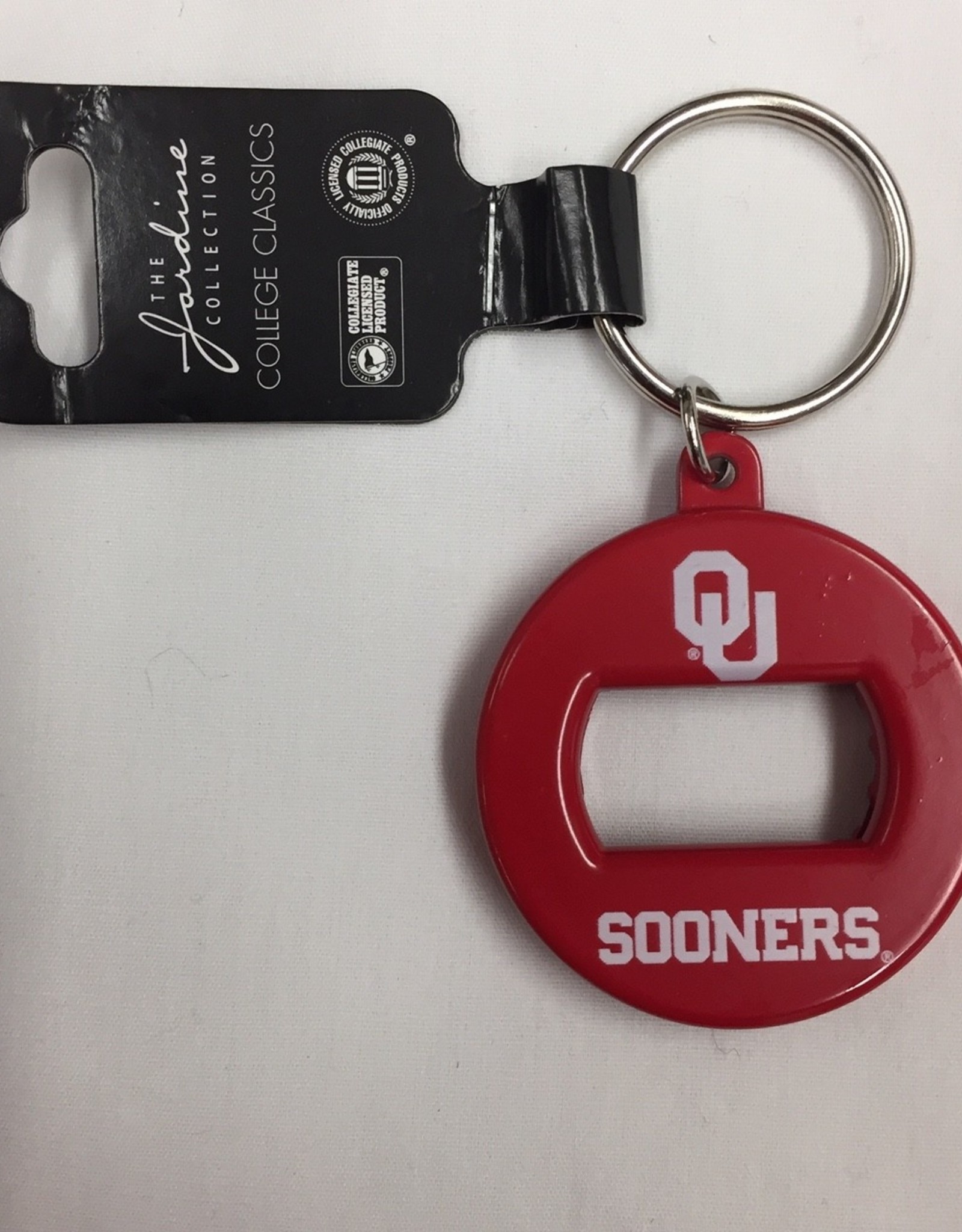 Jardine Bev Key OU Sooners Key Tag