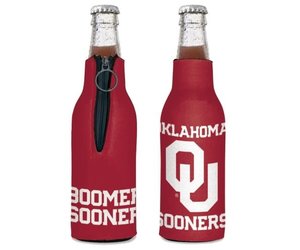 Collapsible OU Oklahoma Sooners Zipper Bottle Cooler - Balfour of