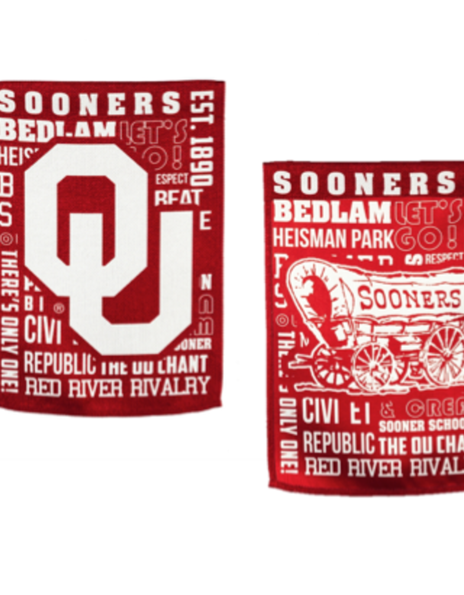 Team Sports America OU Fan Rules Suede House Flag  44" x 28"