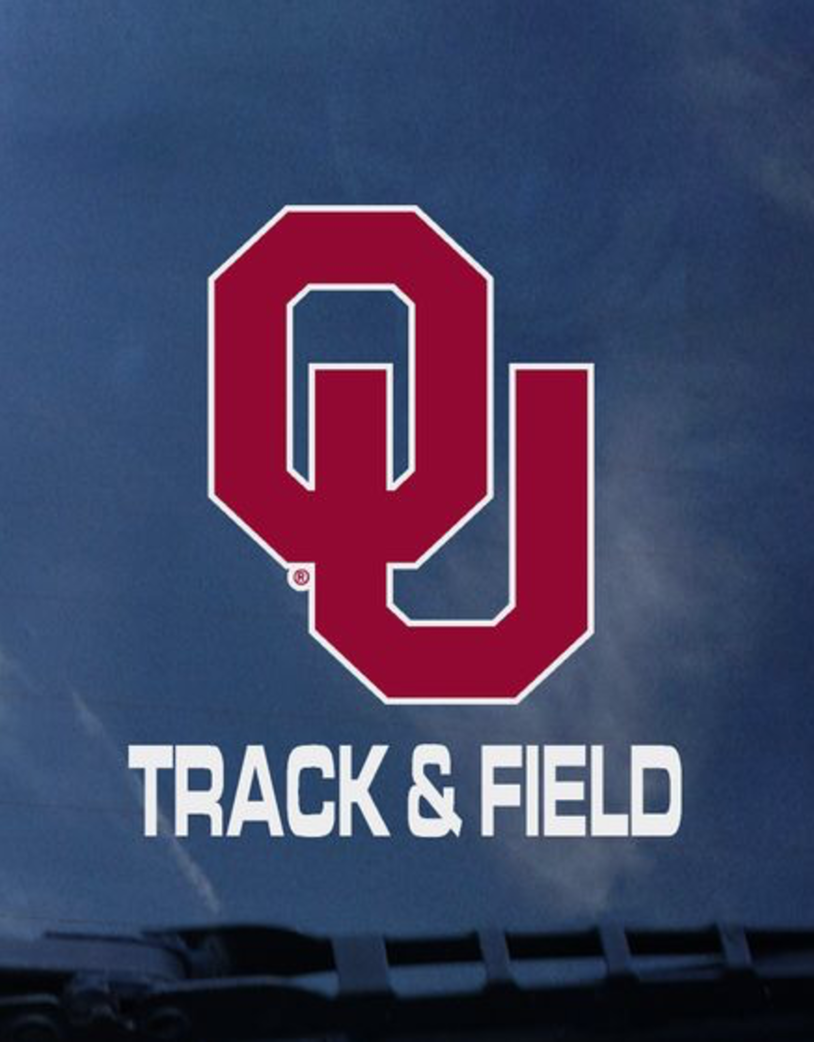 Color Shock OU Track & Field Auto Decal 3.5"x3.5"