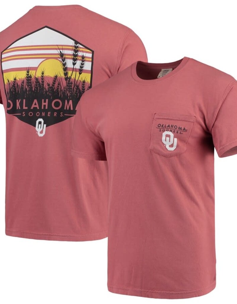 Men S Crimson Comfort Colors Landscape Shield Tee Balfour Of Norman