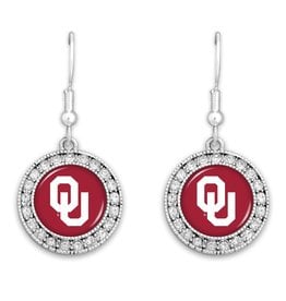 FTH x FTH OU Crystal Round Earrings