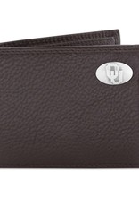 Zep-Pro Zep-Pro Brown Pebble Grain Bi-Fold Wallet